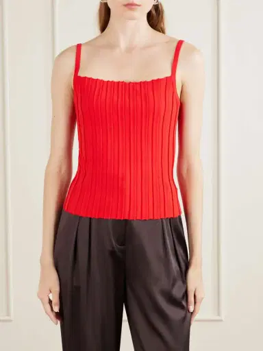 Staud Skye Ribbed Jersey Tank | Thumbnail 3 Staud Skye Ribbed Jersey Tank | Thumbnail 3