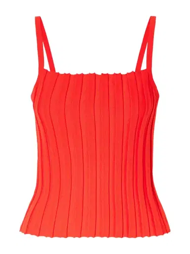Staud Skye Ribbed Jersey Tank | Thumbnail 1 Staud Skye Ribbed Jersey Tank | Thumbnail 1