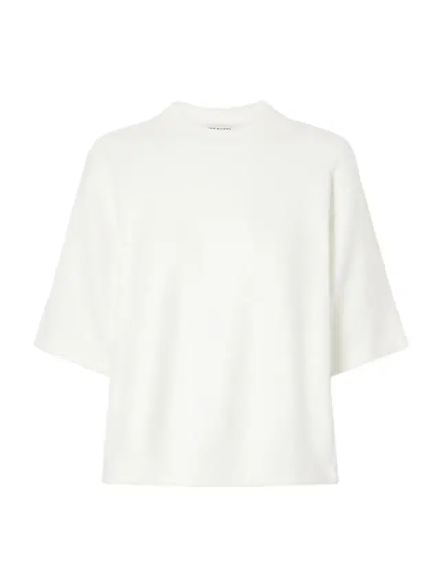 Mock-neck Cotton-jersey T-shirt