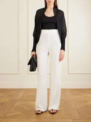Max Mara Mxavesuvio Pleated Organza Blouse | Thumbnail 2