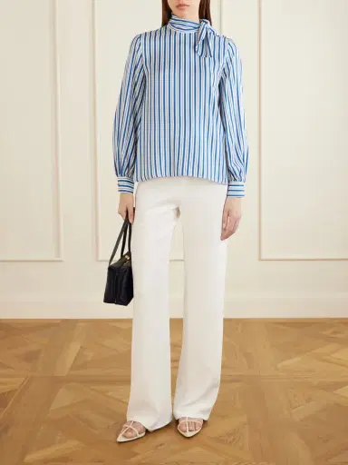 Max Mara Striped Silk Shirt | Thumbnail 2