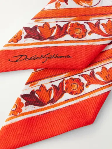 Dolce & Gabbana Floral-print Silk-twill Scarf | Thumbnail 3