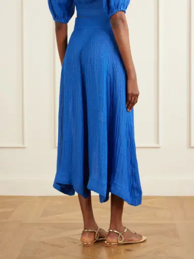 Lisa Marie Fernandez Linen-blend Midi Skirt | Thumbnail 3 Lisa Marie Fernandez Linen-blend Midi Skirt | Thumbnail 3