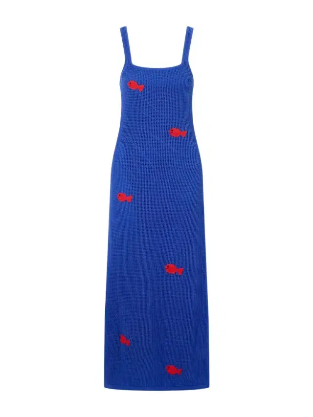 + Da Adolfo Pietro Crocheted Embroidered Midi Dress