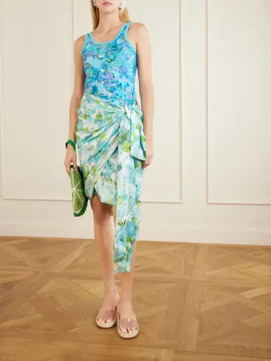 Chloé Floral-print Stretch-cotton Tank | Thumbnail 2 Chloé Floral-print Stretch-cotton Tank | Thumbnail 2