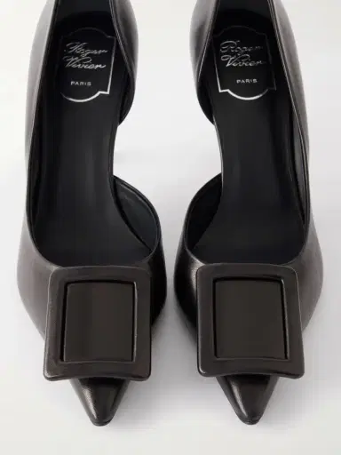 Roger Vivier Viv Ville 85 Buckled Leather Pumps | Thumbnail 5 Roger Vivier Viv Ville 85 Buckled Leather Pumps | Thumbnail 5