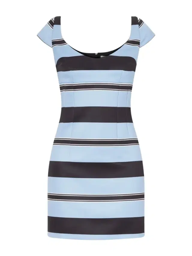 Emilia Wickstead + Manolo Blahnik Eloise Striped Taffeta-faille Mini Dress