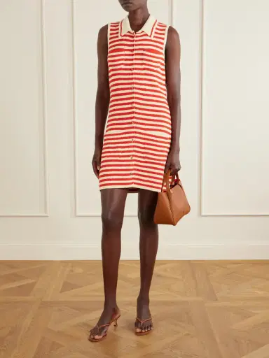 Altuzarra Mamie Striped Cotton-blend Bouclé Mini Dress | Thumbnail 2 Altuzarra Mamie Striped Cotton-blend Bouclé Mini Dress | Thumbnail 2