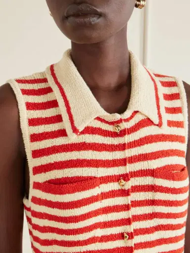 Altuzarra Mamie Striped Cotton-blend Bouclé Mini Dress | Thumbnail 4 Altuzarra Mamie Striped Cotton-blend Bouclé Mini Dress | Thumbnail 4