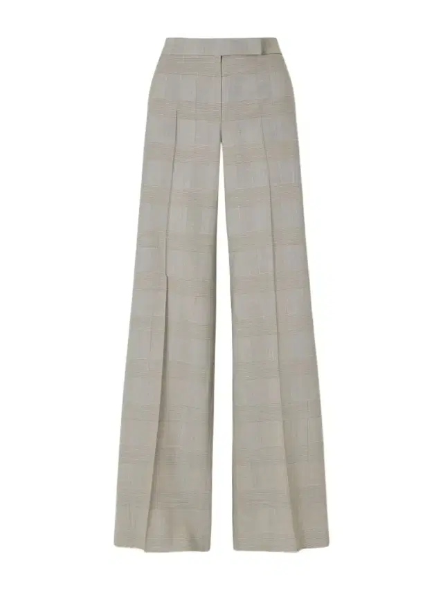 Logo-print Checked Wool Wide-leg Pants