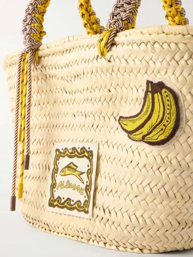 ALÉMAIS Mona Logo-appliquéd Woven Raffia-effect Bucket Bag | Thumbnail 5 ALÉMAIS Mona Logo-appliquéd Woven Raffia-effect Bucket Bag | Thumbnail 5