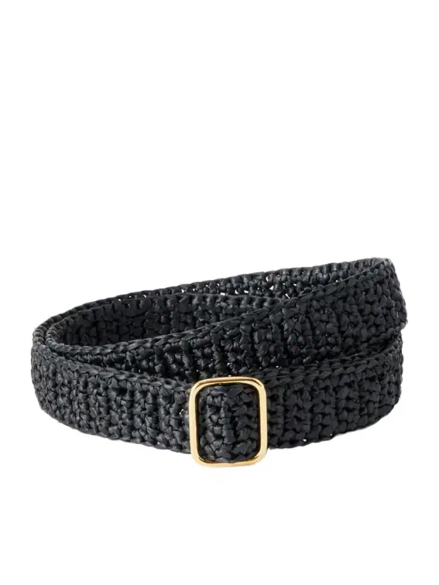 Déhanche Mako Raffia-effect Belt