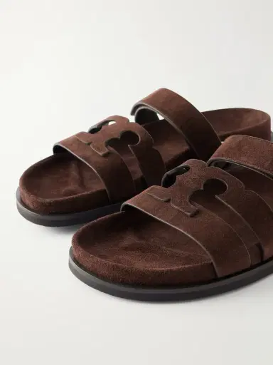 Tory Burch Ines Suede Slides | Thumbnail 5 Tory Burch Ines Suede Slides | Thumbnail 5