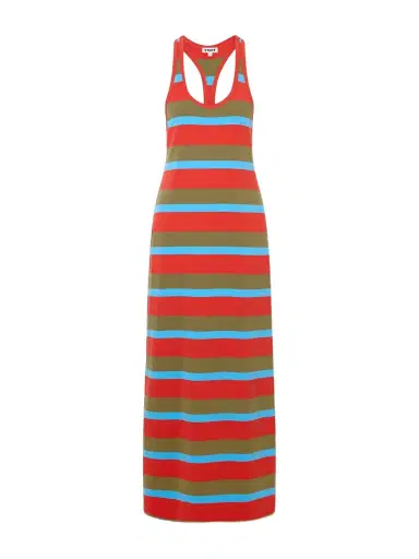 Staud Encino Striped Cotton-blend Maxi Dress | Thumbnail 1