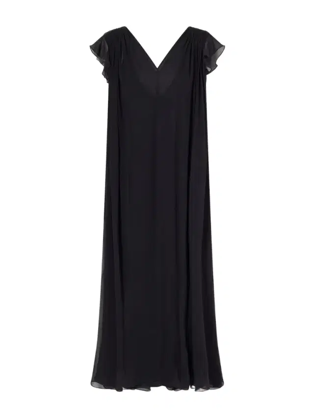 Eres Midnight Concert Shirred Muslin Maxi Dress