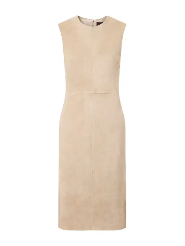 Eva Paneled Suede Midi Dress
