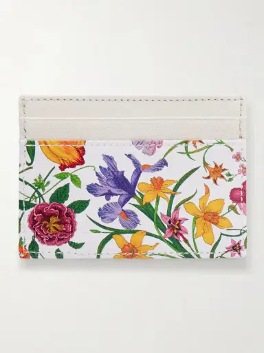 Gucci Floral-print Leather Cardholder | Thumbnail 2 Gucci Floral-print Leather Cardholder | Thumbnail 2