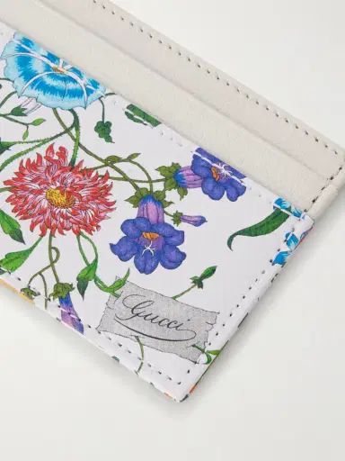 Gucci Floral-print Leather Cardholder | Thumbnail 3 Gucci Floral-print Leather Cardholder | Thumbnail 3