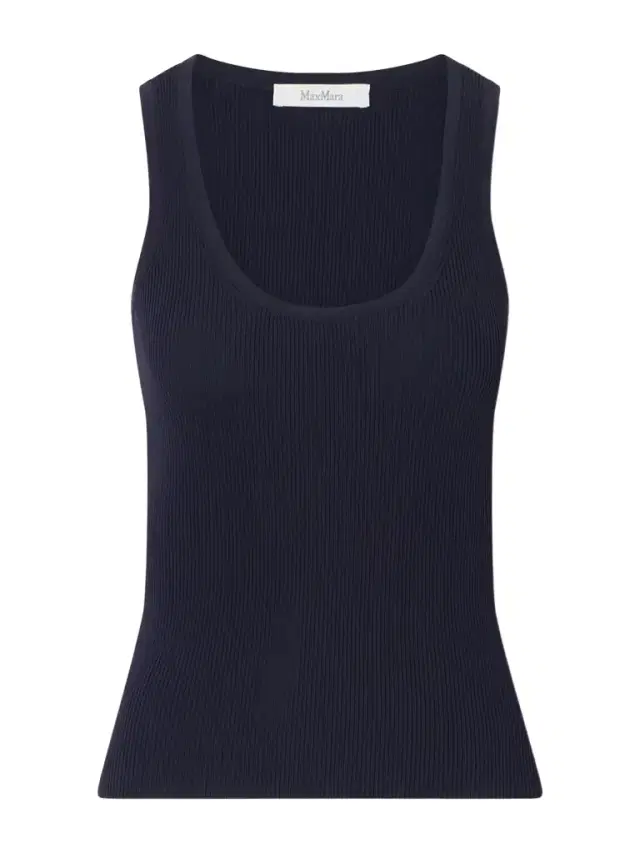 Max Mara Ribbed Woven Tank