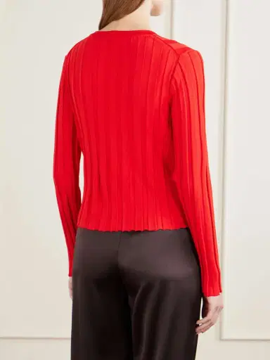 Staud Ezra Ribbed Jersey Cardigan | Thumbnail 4