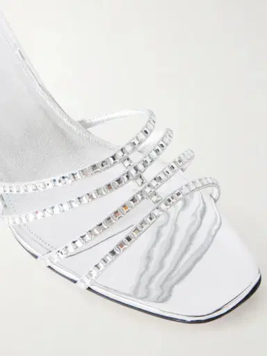 Aquazzura Sensation 35 Embellished Metallic Leather Mule | Thumbnail 5
