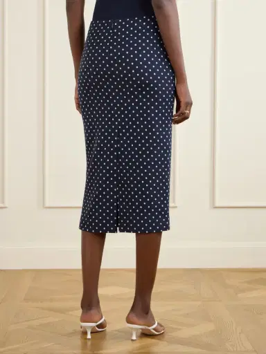 Max Mara Polka-dot Jersey Midi Skirt | Thumbnail 4 Max Mara Polka-dot Jersey Midi Skirt | Thumbnail 4