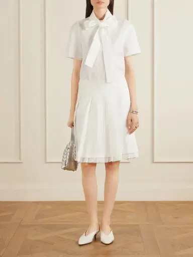 SHUSHU/TONG Bow-detailed Linen Blouse | Thumbnail 2 SHUSHU/TONG Bow-detailed Linen Blouse | Thumbnail 2