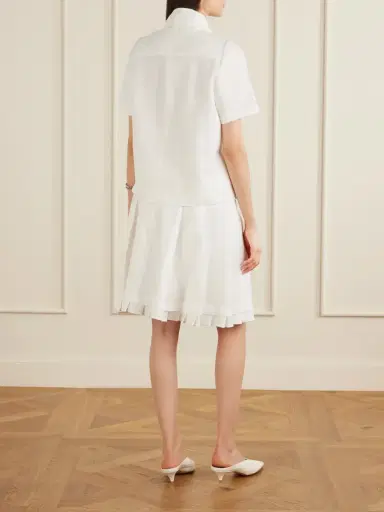 SHUSHU/TONG Bow-detailed Linen Blouse | Thumbnail 4 SHUSHU/TONG Bow-detailed Linen Blouse | Thumbnail 4