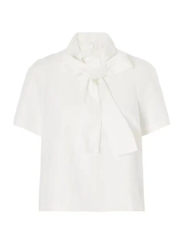 SHUSHU/TONG Bow-detailed Linen Blouse