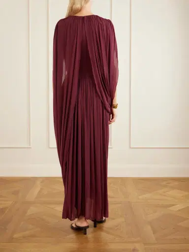 FFORME Kahlo Asymmetric Draped Crepe Dress | Thumbnail 3