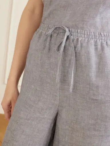 Eres Bienheureux Linen Straight-leg Drawstring Pants | Thumbnail 5
