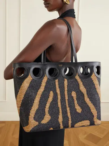Ferragamo Leather-trimmed Raffia Tote | Thumbnail 2 Ferragamo Leather-trimmed Raffia Tote | Thumbnail 2