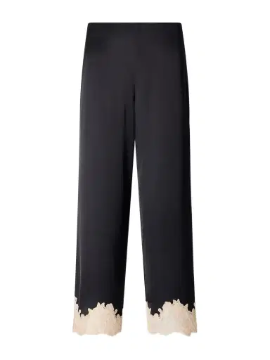 Rixo Marcela Lace-trimmed Satin Wide-leg Pants | Thumbnail 1