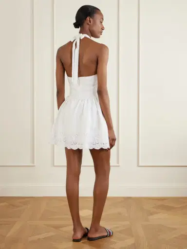 Staud Grazia Gathered Linen Mini Dress | Thumbnail 3