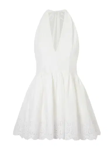 Staud Grazia Gathered Linen Mini Dress | Thumbnail 1
