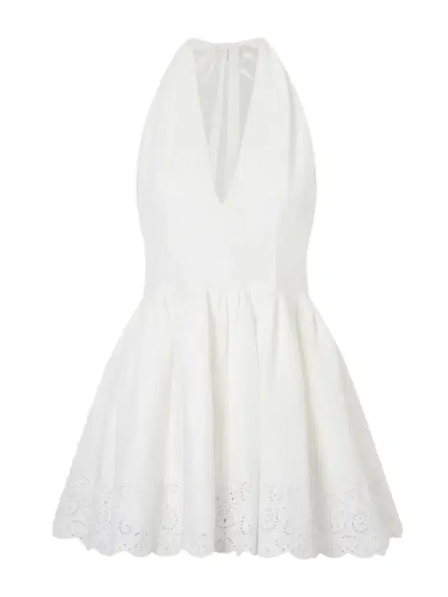 Grazia Gathered Linen Mini Dress