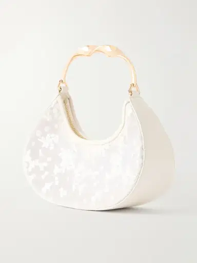 Simkhai Nixi Twist Leather-trimmed Embroidered Mini Bag | Thumbnail 4 Simkhai Nixi Twist Leather-trimmed Embroidered Mini Bag | Thumbnail 4