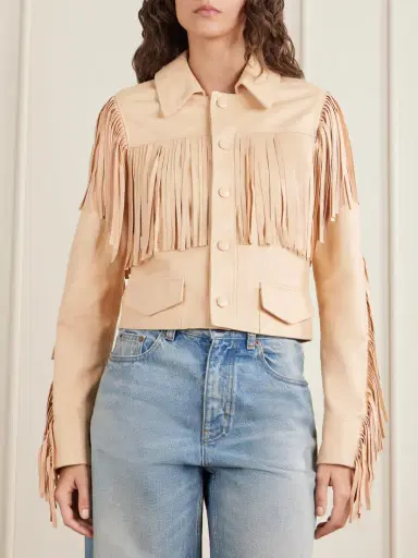 Chloé Fringed Leather Jacket | Thumbnail 3 Chloé Fringed Leather Jacket | Thumbnail 3
