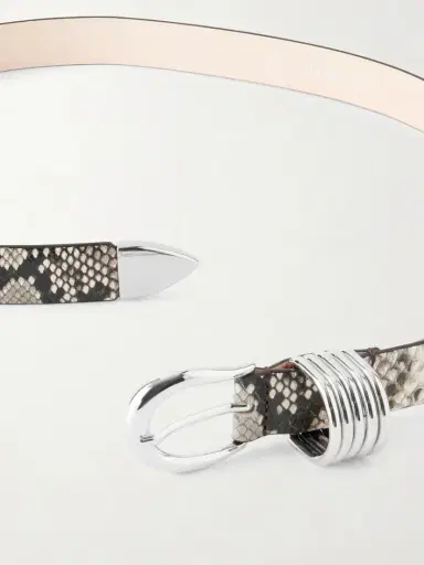 Déhanche Hollyhock Snake-effect Leather Belt | Thumbnail 3 Déhanche Hollyhock Snake-effect Leather Belt | Thumbnail 3