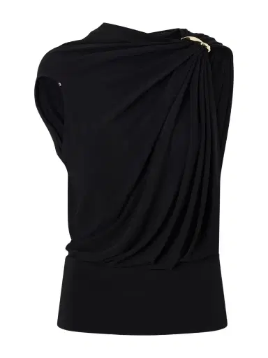Sportmax Lacuna Embellished Jersey Blouse | Thumbnail 1 Sportmax Lacuna Embellished Jersey Blouse | Thumbnail 1