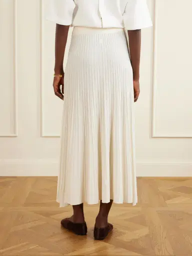 TWP Pleated Jersey Midi Skirt | Thumbnail 4