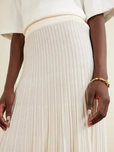 TWP Pleated Jersey Midi Skirt | Thumbnail 5
