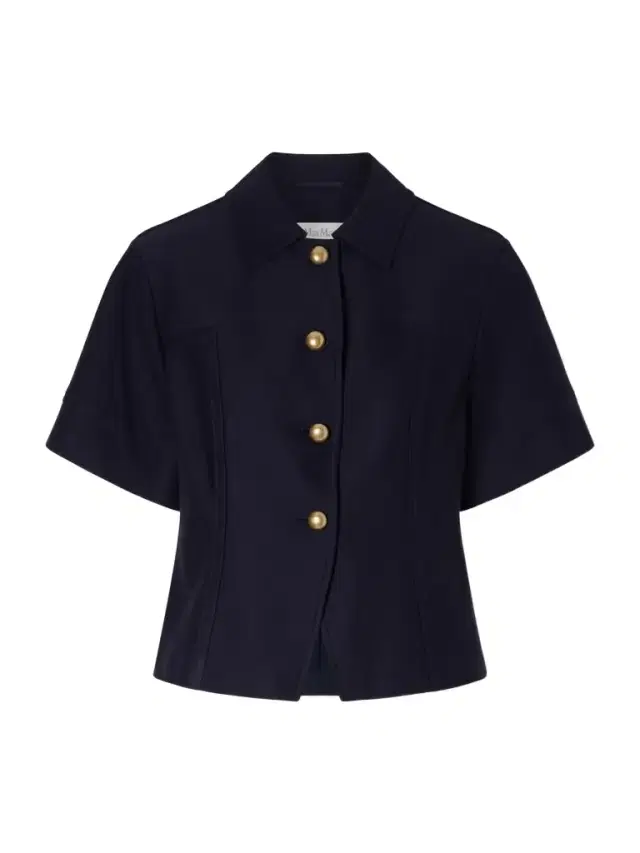 Max Mara Paneled Cotton-piqué Shirt
