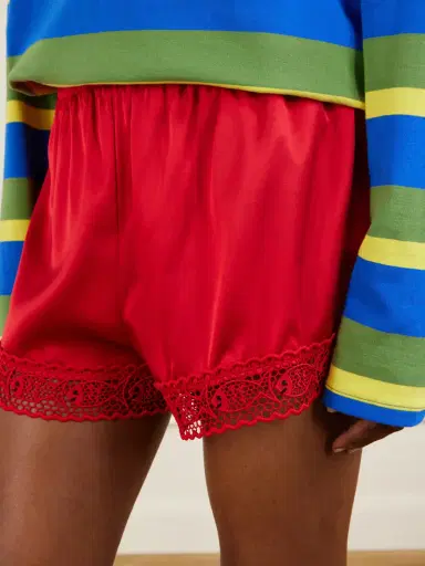 Staud + Da Adolfo Paddle Silk Shorts | Thumbnail 5 Staud + Da Adolfo Paddle Silk Shorts | Thumbnail 5