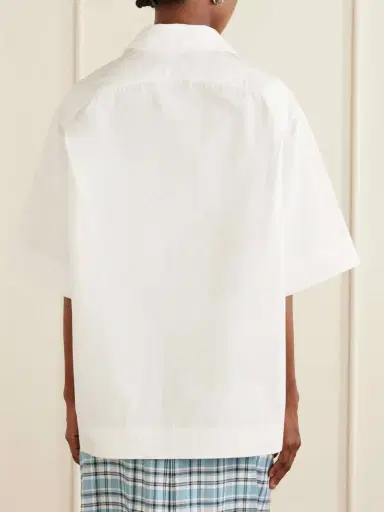 Jacquemus Marin Logo-embroidered Cotton Shirt | Thumbnail 4