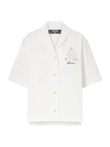 Jacquemus Marin Logo-embroidered Cotton Shirt | Thumbnail 1
