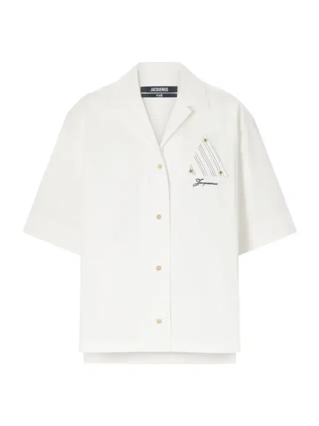 Jacquemus Marin Logo-embroidered Cotton Shirt