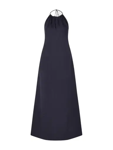 Nili Lotan Lelia Open-back Linen-voile Halterneck Maxi Dress | Thumbnail 1 Nili Lotan Lelia Open-back Linen-voile Halterneck Maxi Dress | Thumbnail 1