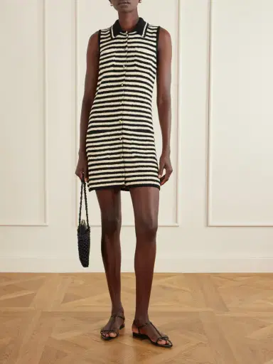 Altuzarra Mamie Striped Cotton-blend Bouclé Mini Dress | Thumbnail 2 Altuzarra Mamie Striped Cotton-blend Bouclé Mini Dress | Thumbnail 2