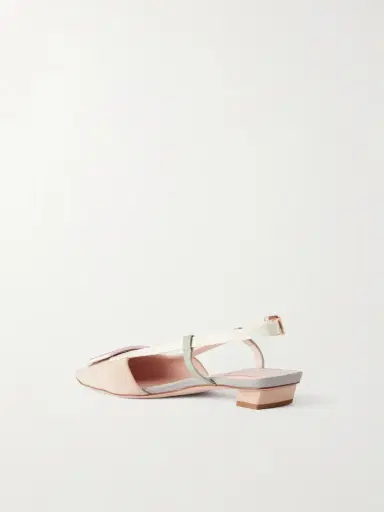 Roger Vivier Belle Vivier 20 Buckled Leather-trimmed Suede Ballet Flats | Thumbnail 3